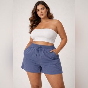 💜Orvis Women's High Waist Blue Shorts